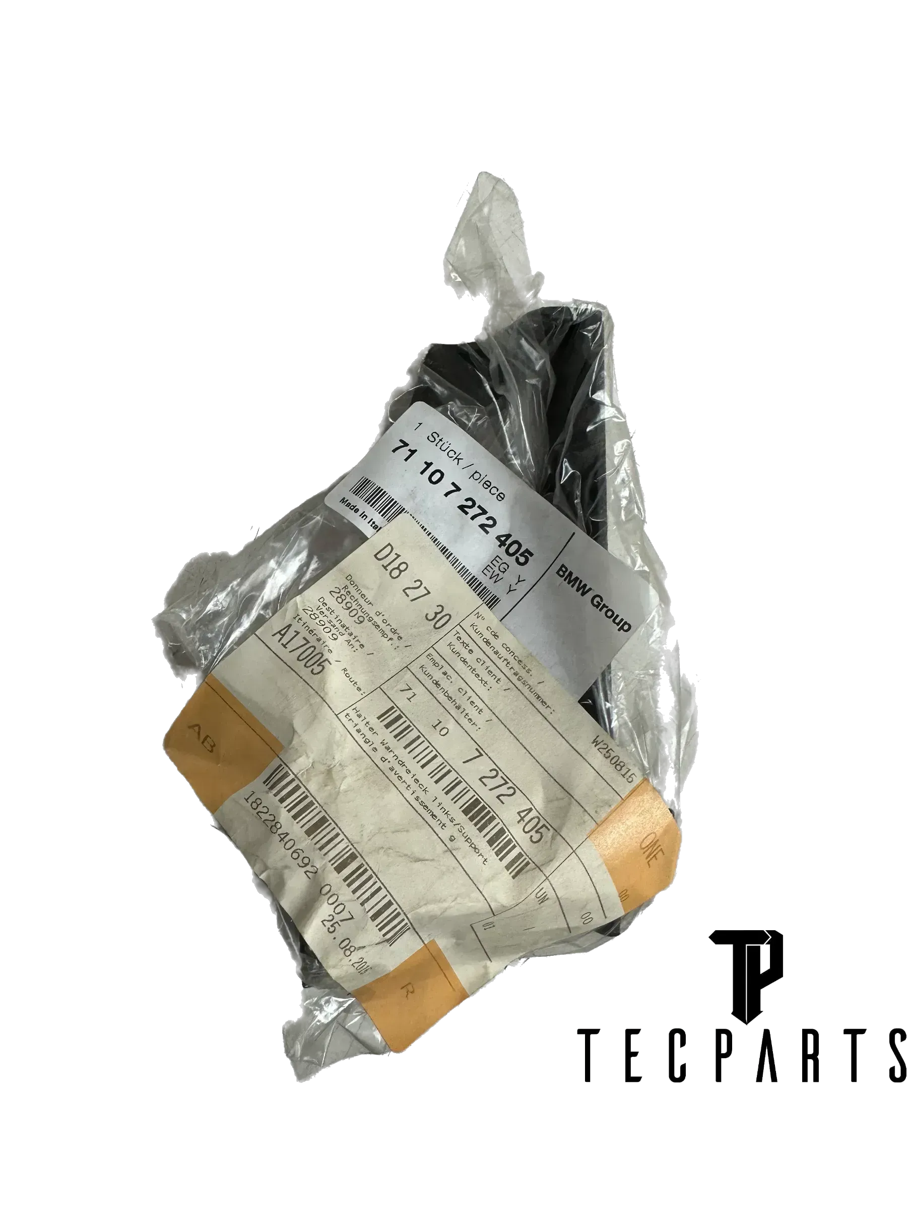 NEU MINI COOPER R56 LINKS DREIECK WARN KLAMMER 71107272405 ORIGINAL - Bild 1