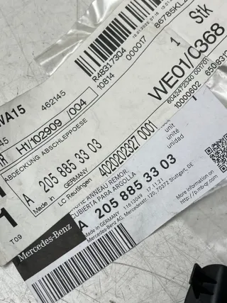 Mercedes Heck Stoßstange Abschlepphacken Öse Abdeckung A2058853303 Neu Original - Bild 3