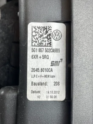 VW Golf 7 VII Außenspiegel Rahmen Spiegelarm 5G1857502C / A9B9 - Bild 9