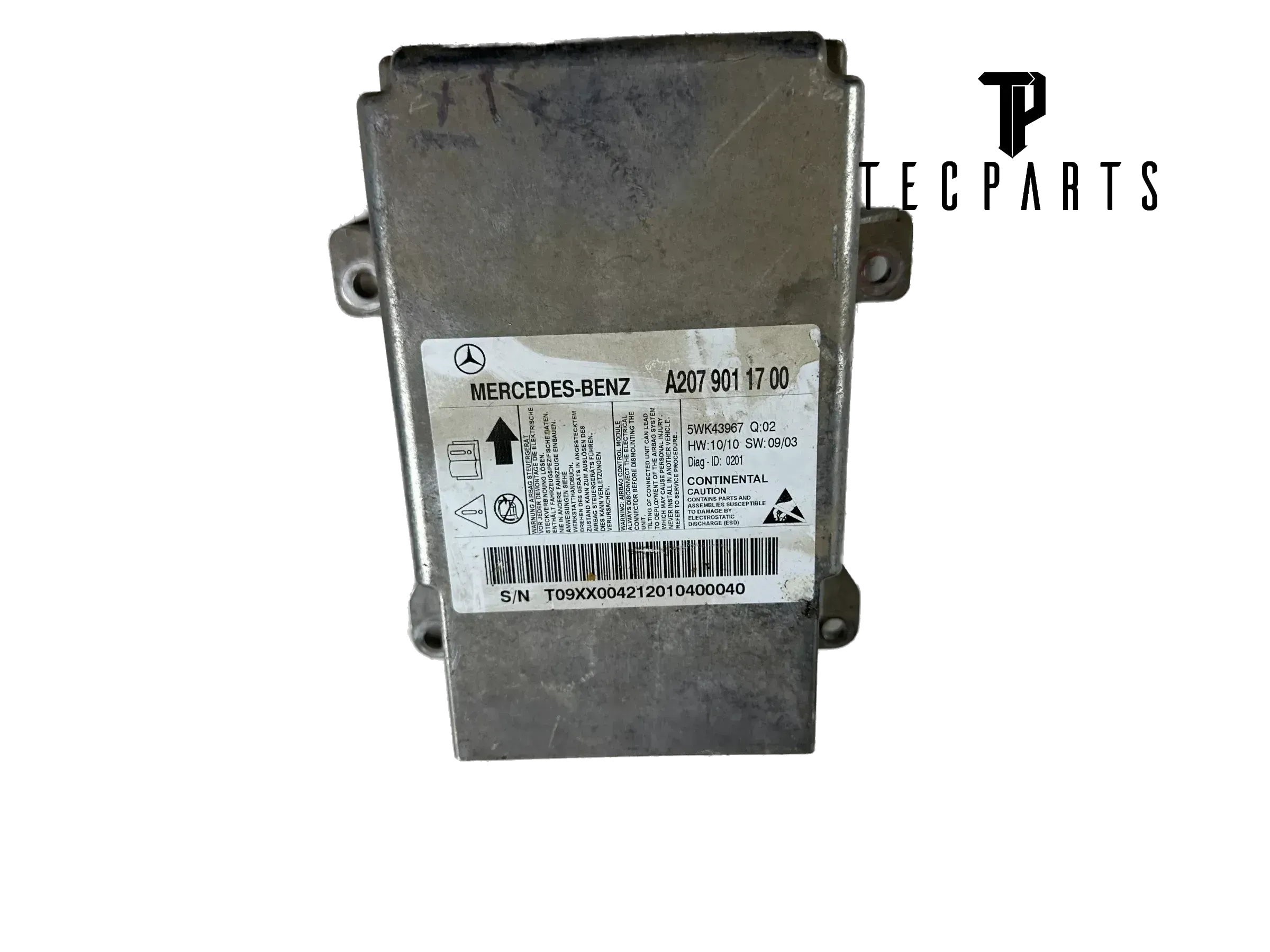 Mercedes-Benz W204 W212 W207 Airbag Steuergerät A2079011700 - Bild 1