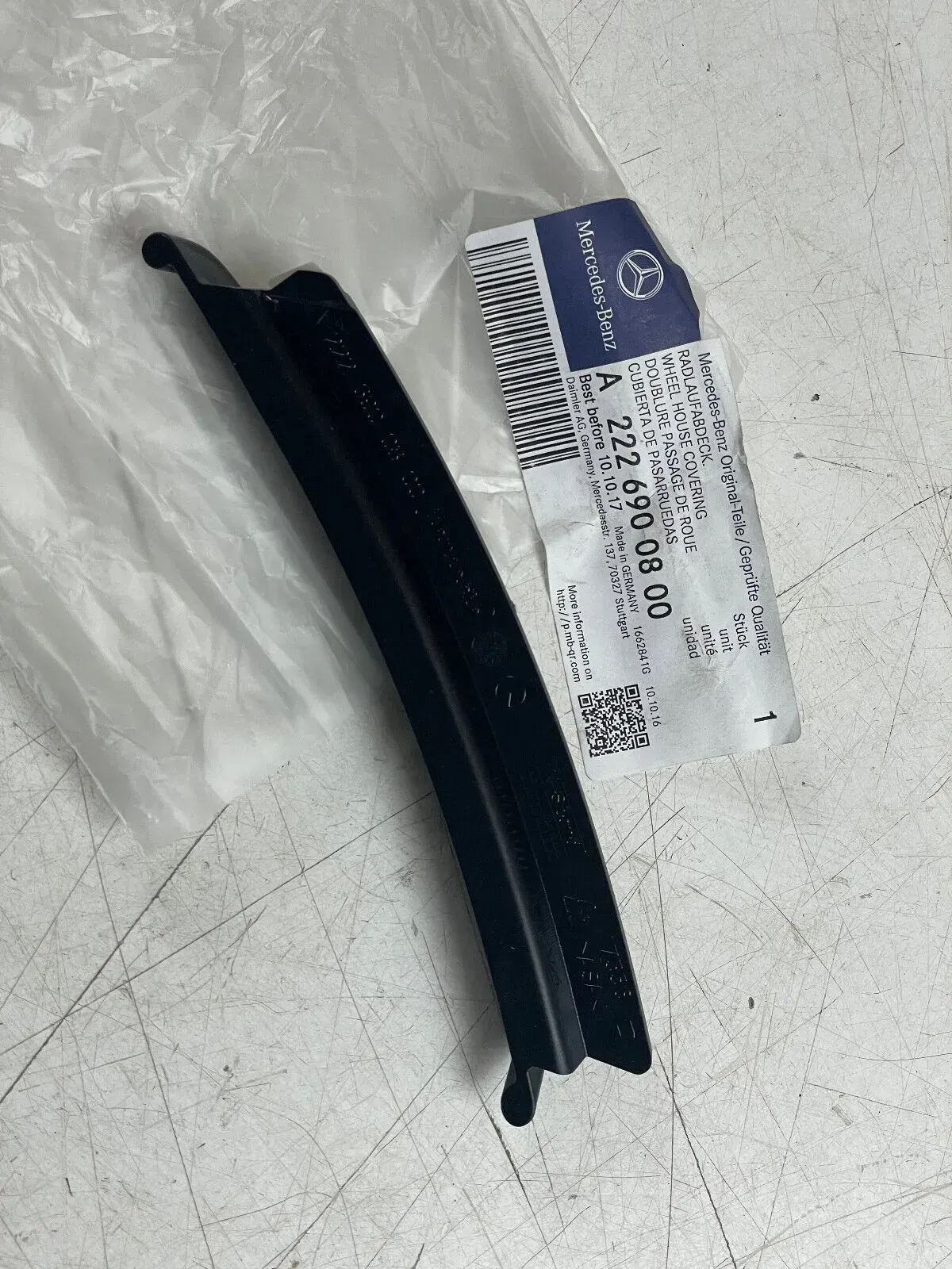Mercedes-Benz S-Klasse W222 Radlaufabdeckung hinten links A2226900800 - Bild 1
