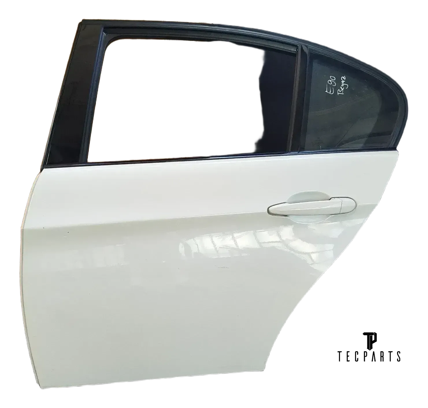 Original BMW E90 Türe Hinten Links weiß - Bild 1