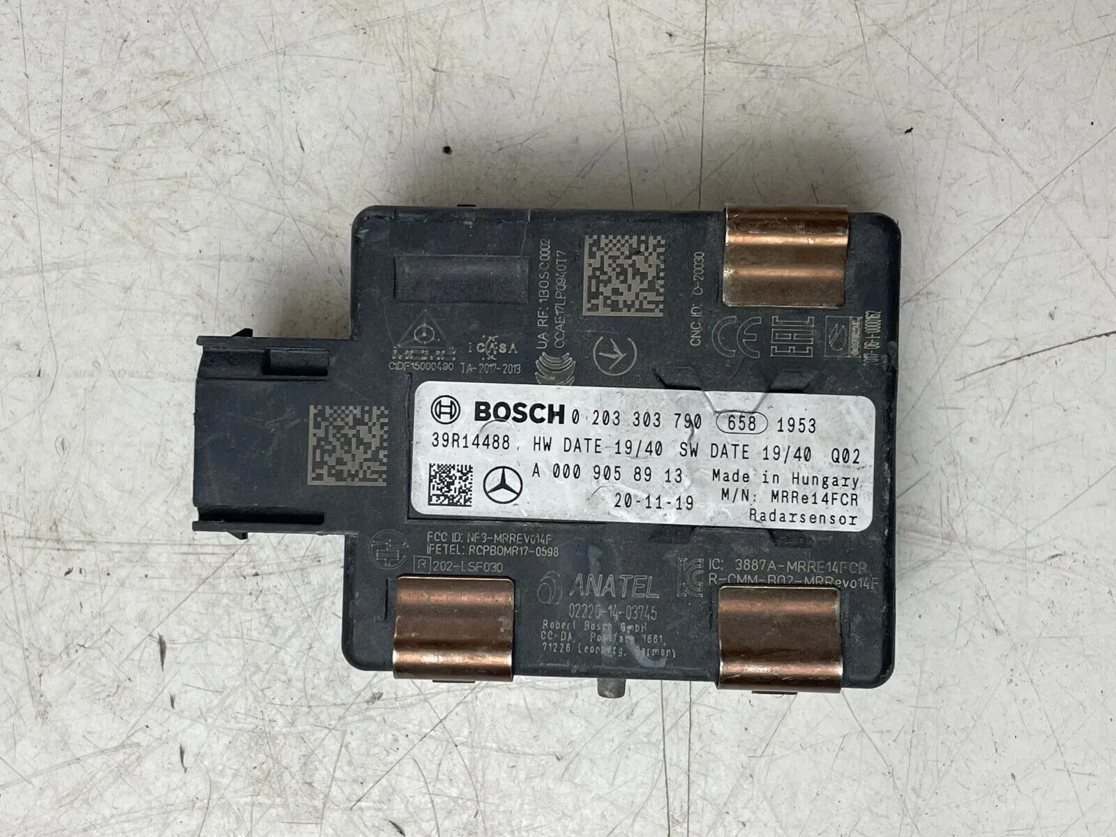 Mercedes Benz Steuergerät Bosch 0203303790 Radarsensor A0009058913 - Bild 1