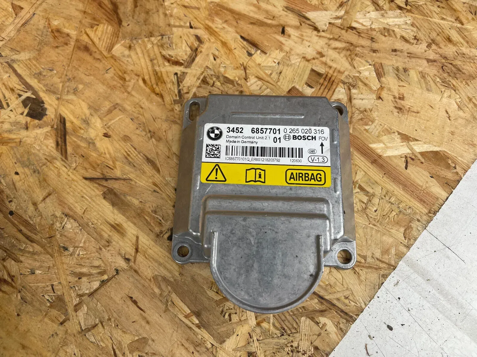BMW F20 F21 1er F30 F31 3er Airbagsteuergerät Steuergerät ICM-QL 6857701 - Bild 1
