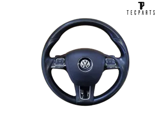 VW Touareg 7P Lederlenkrad Multifunktion schwarz 7P6419091BC - Bild 1