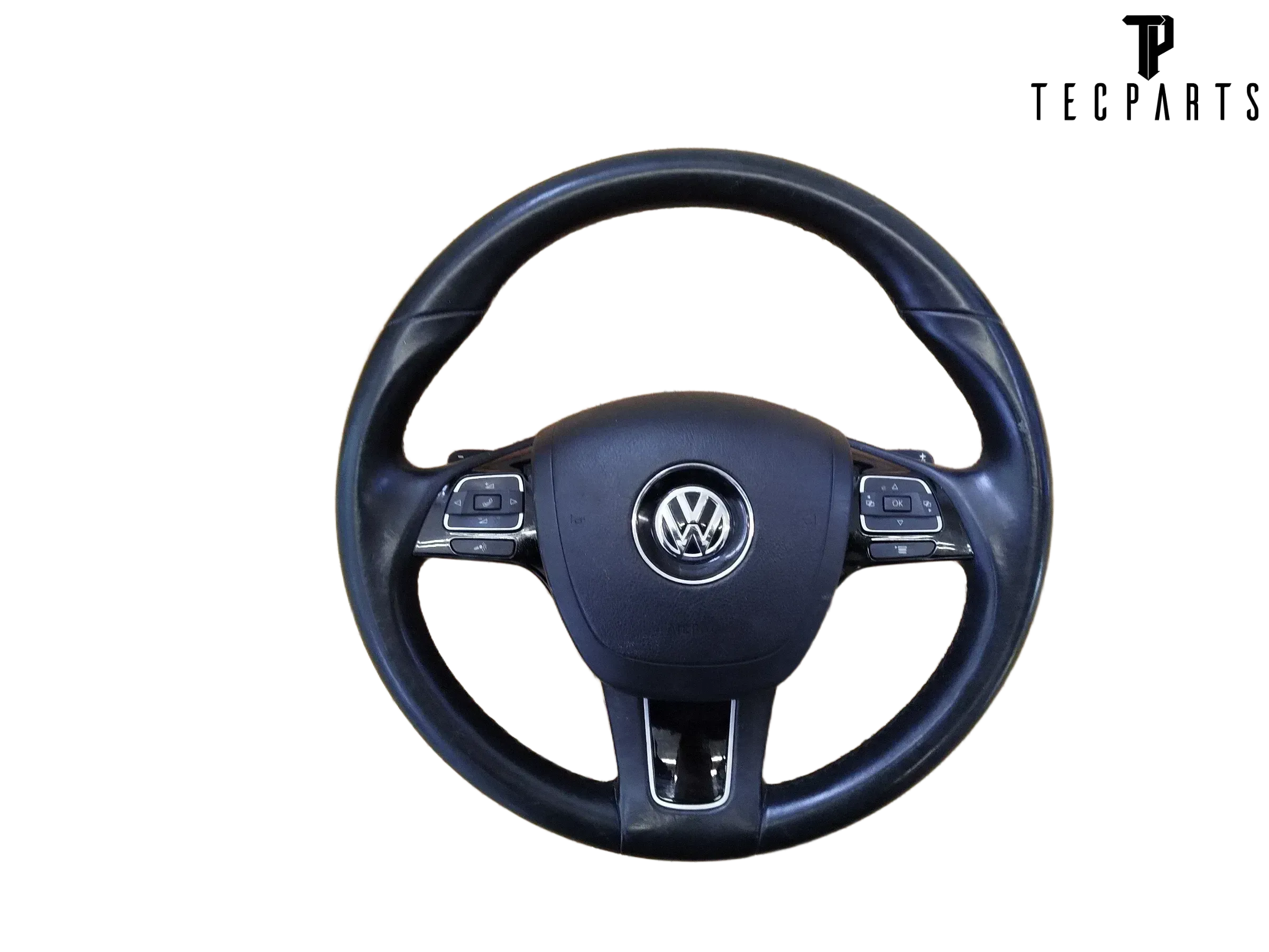 VW Touareg 7P Lederlenkrad Multifunktion schwarz 7P6419091BC - Bild 1