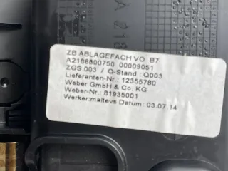 Mercedes CLS W218 Ablagefach vorn  Aschenbecher A2186800750 - Bild 11