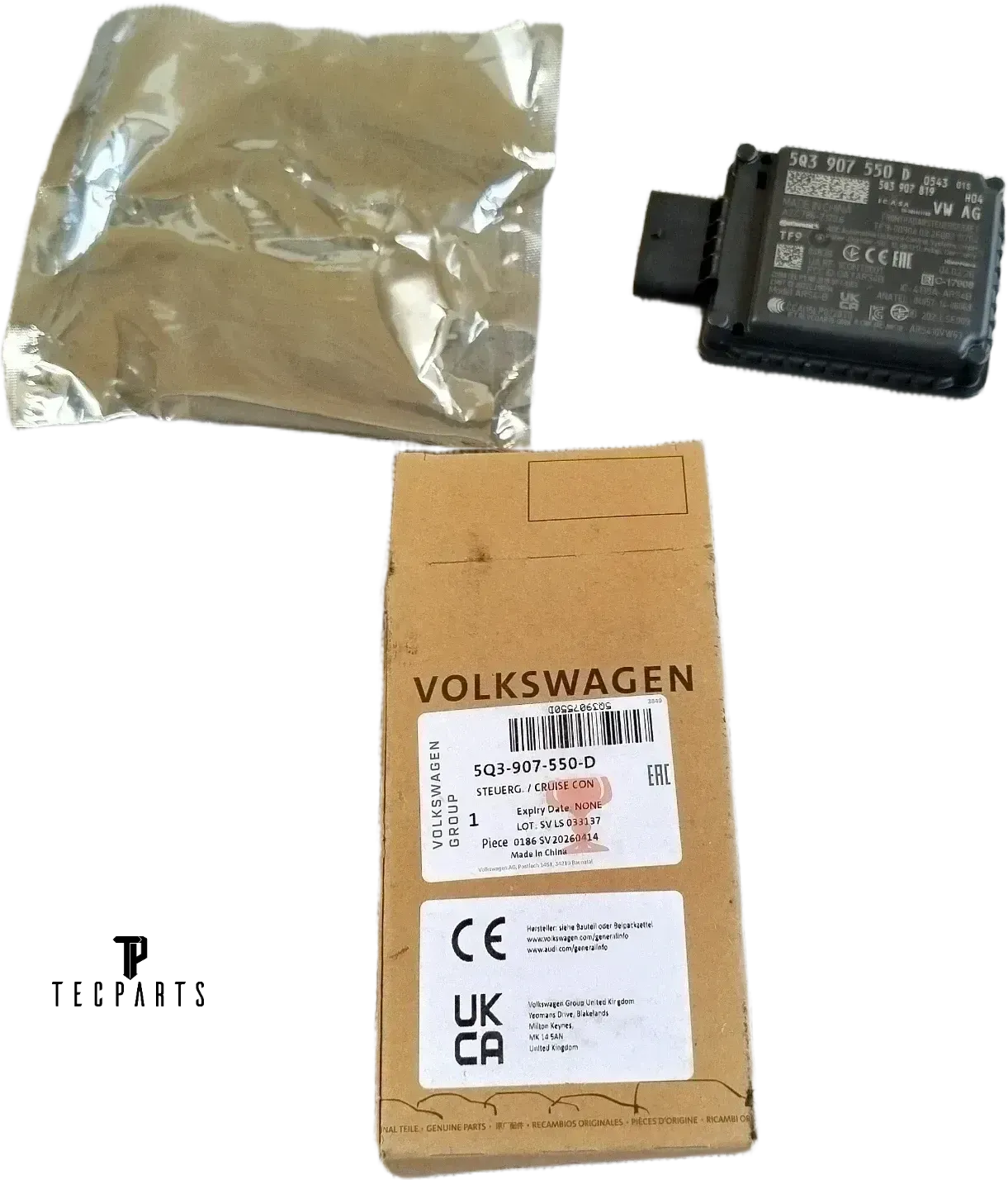 Audi A3 8Y 2022 Vorne Radarsensor Abstandsradar 5Q3907550B RYL9729 - Bild 1