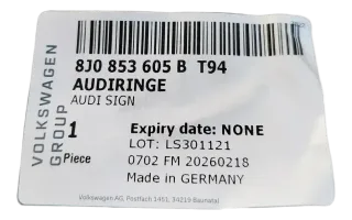 Original Audi  Schriftzug  Kühlergrill 8J0853605B T94 - Bild 2