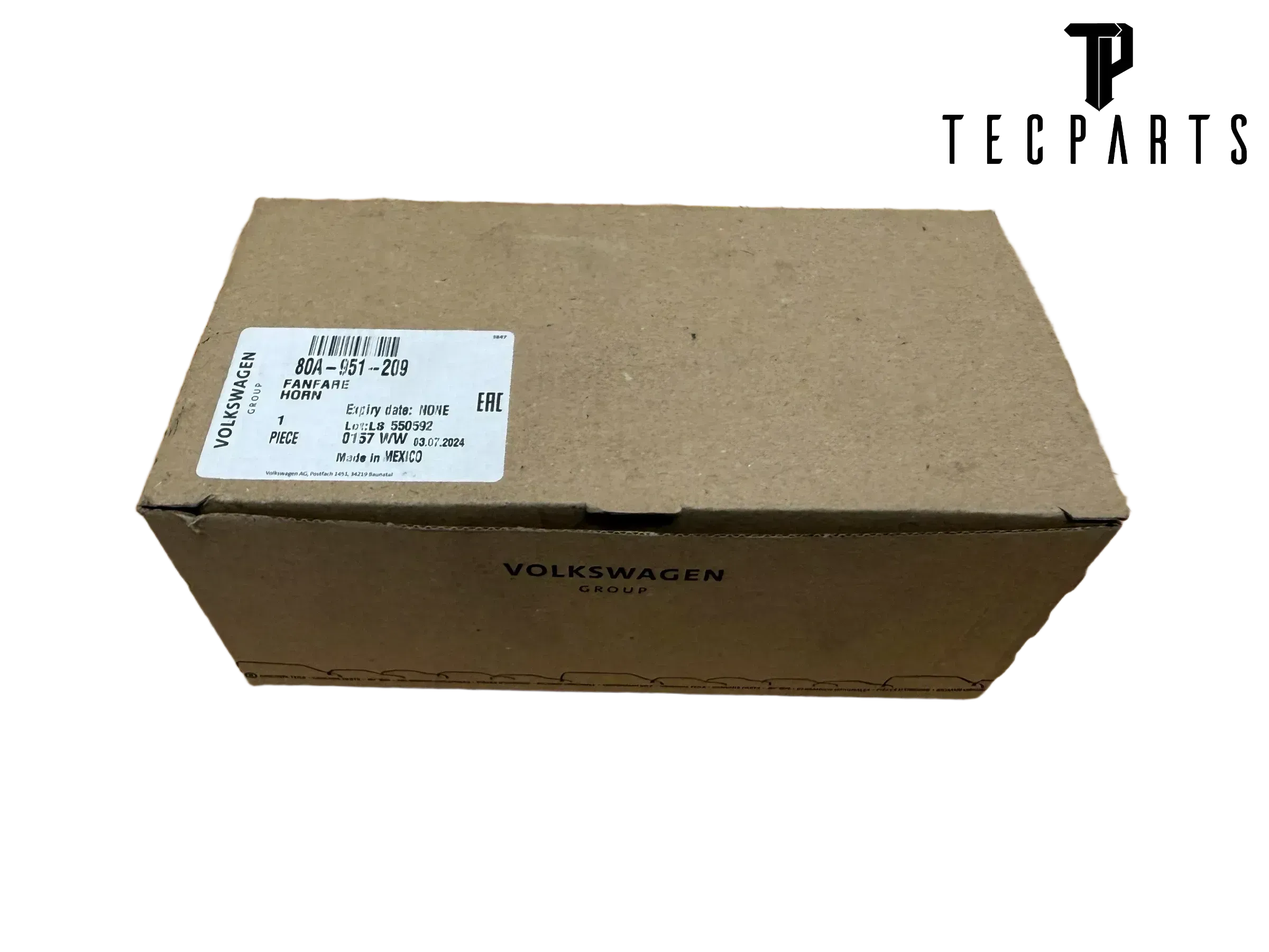 Original VW 80A951209 Hupe Fanfare Horn - Bild 1