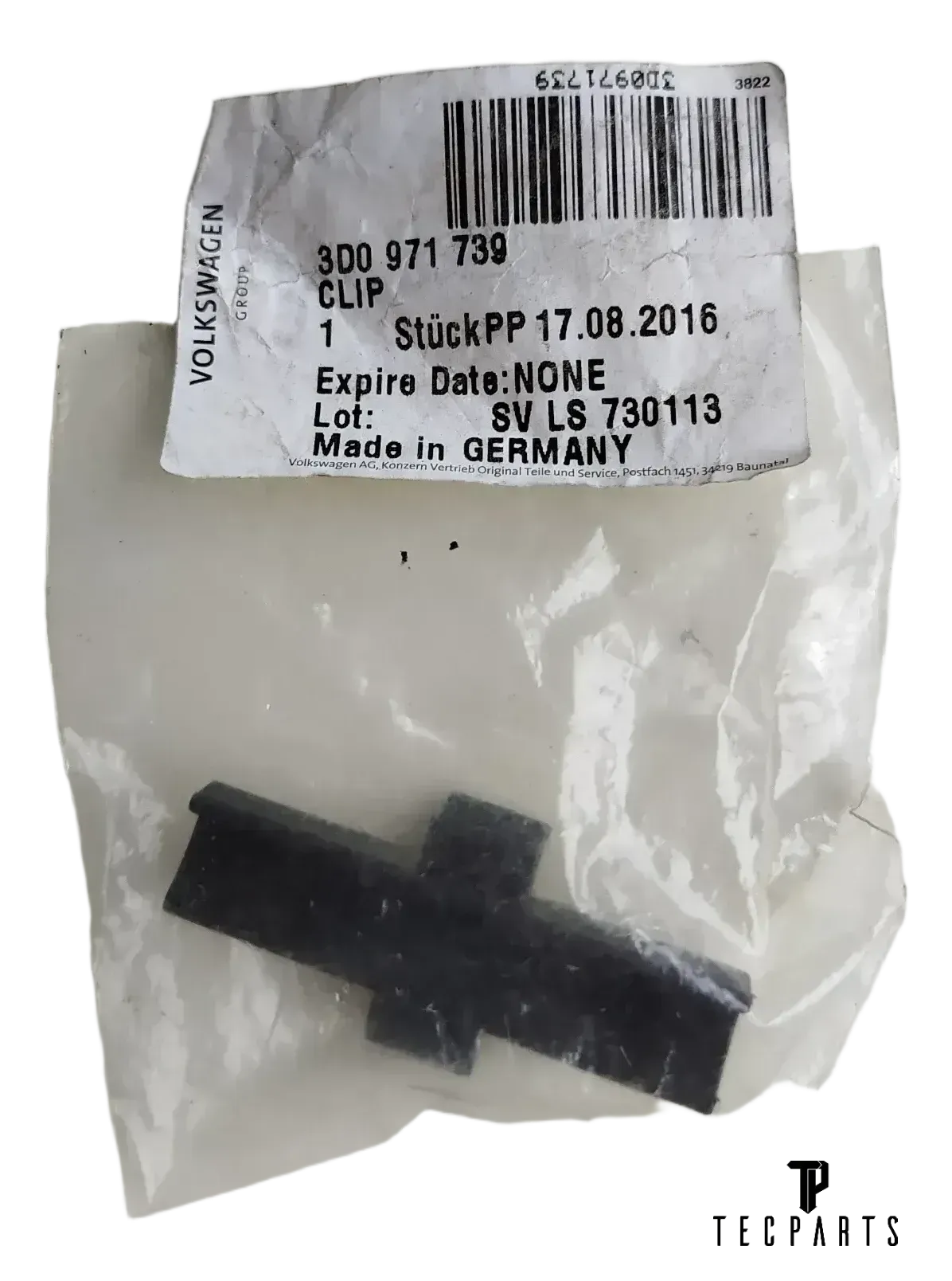 New Original Volkswagen OEM 3D0971739A CLIP Genuine - Bild 1