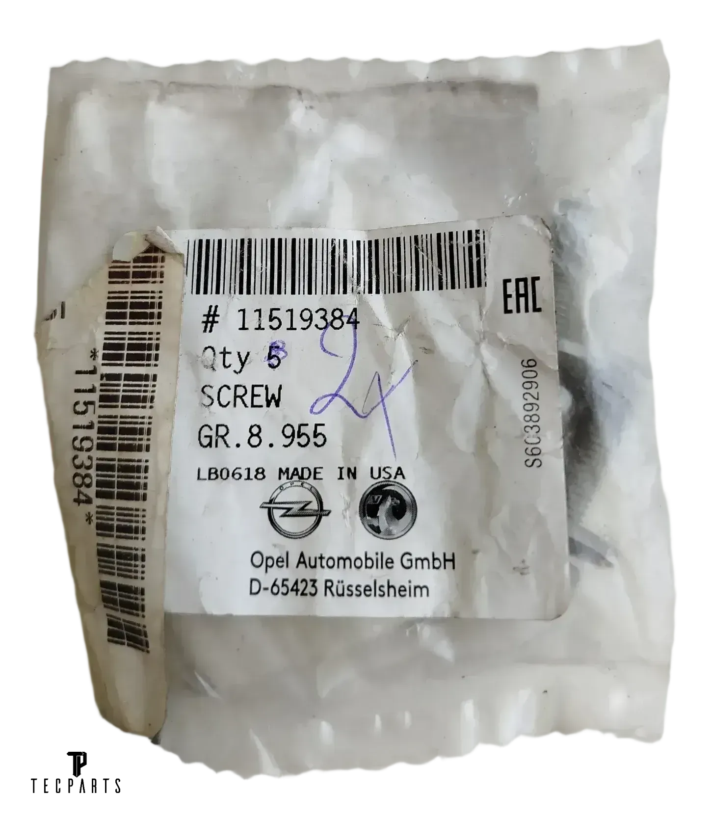 Original Opel Schraubensatz 11519384 Originalverpackt 11519384 - Bild 1