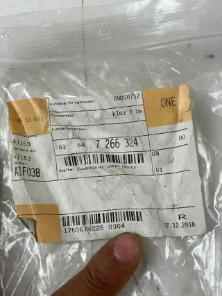 BMW BMW 1er 2er 3er Halter Zusatzkühler unten rechts 5164 7266324 Neu Original - Bild 4