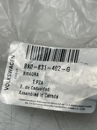 VOLKSWAGEN GOLF MK7 Türscharnier vorne rechts unten 8K0831402K 2019 Neu Original - Bild 4